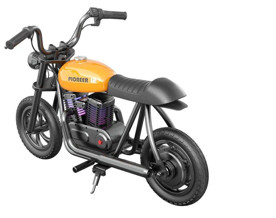 Motocicleta electrica pentru copii tip Chopper HYPER GOGO PIONEER 12 Plus , PORTOCALIU - gogobaby.ro