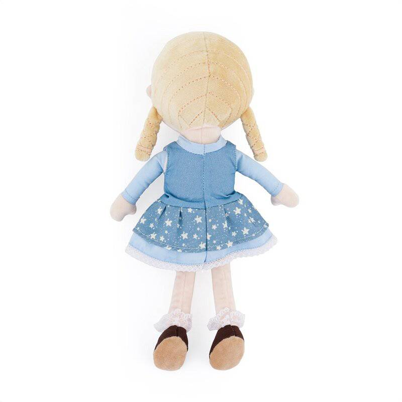 Papusa, Petite&Mars, Elise, Din plus, 35 cm, Ambalaj cu mini puzzle din carton, 0 luni+, Multicolor - gogobaby.ro