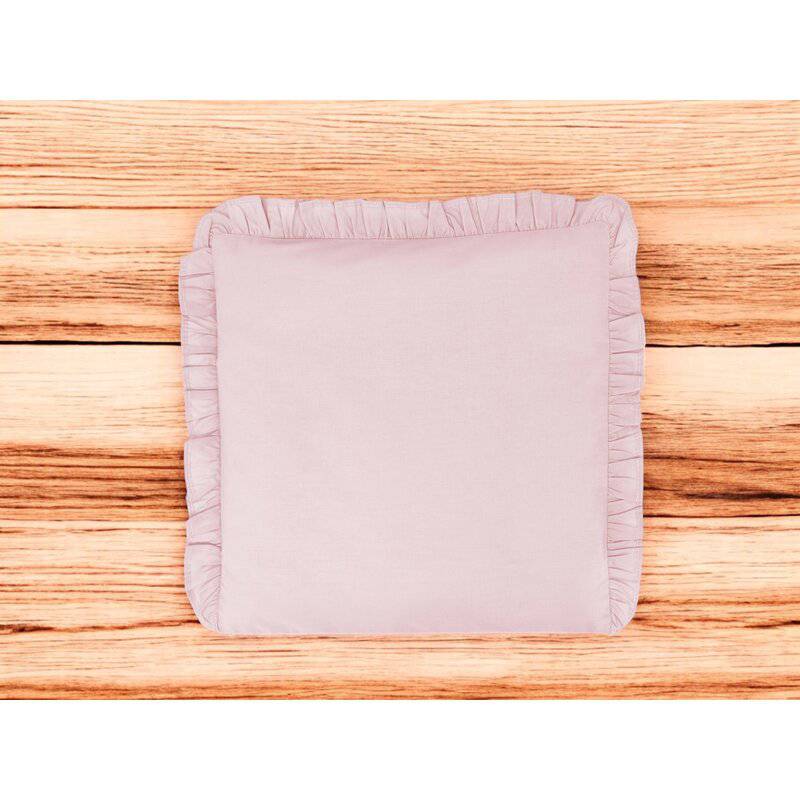 Perna clasica de dormit, MimiNu, Cu husa detasabila cu fermoar, Din bumbac certificat Oeko Tex Standard 100, 40x40 cm, Colectia Royal, Powder Pink - gogobaby.ro