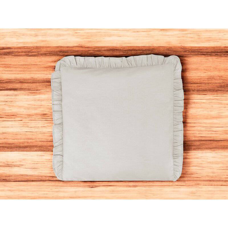 Perna clasica de dormit, MimiNu, Cu husa detasabila cu fermoar, Din bumbac certificat Oeko Tex Standard 100, 40x40 cm, Colectia Royal, Beige - gogobaby.ro