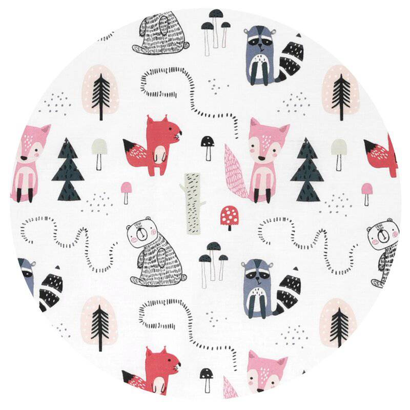 Perna bebelus, MimiNu, Profilata, Cu doua fete, Cu functie anti-soc, Pufoasa, Din catifea si bumbac, 23x26 cm, Materiale certificate Oeko Tex Standard 100, Velvet Fox - gogobaby.ro