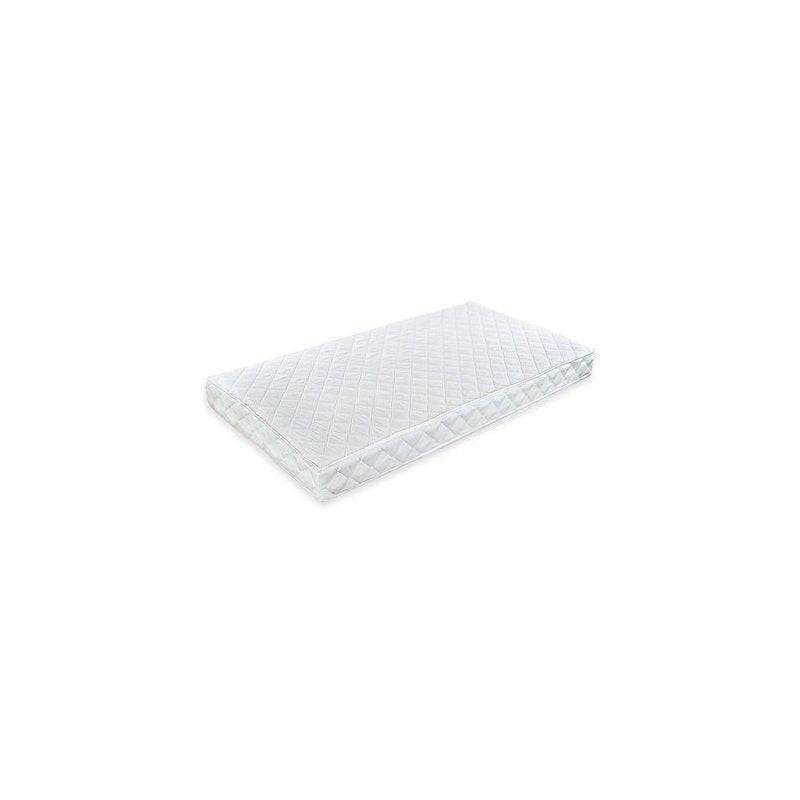 Saltea patut bebe, Babyneeds, Cocos Confort II, Cu husa detasabila, Antialergica, Cu fibre de cocos si strat de burete, 120x60x12 cm, 0 luni+, Alb - gogobaby.ro