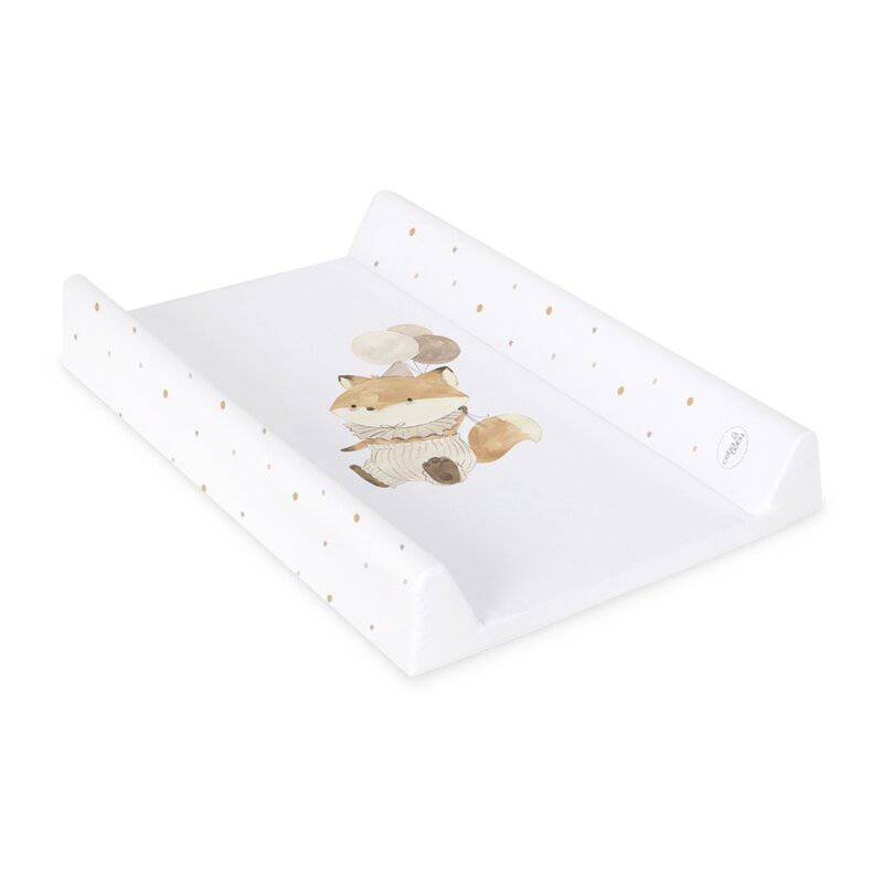 Saltea de infasat, Ceba Baby, Ultra Light, 50x70 cm, Atasabila la patut, Fara BPA, 0 luni+, Fox with Balloon - gogobaby.ro