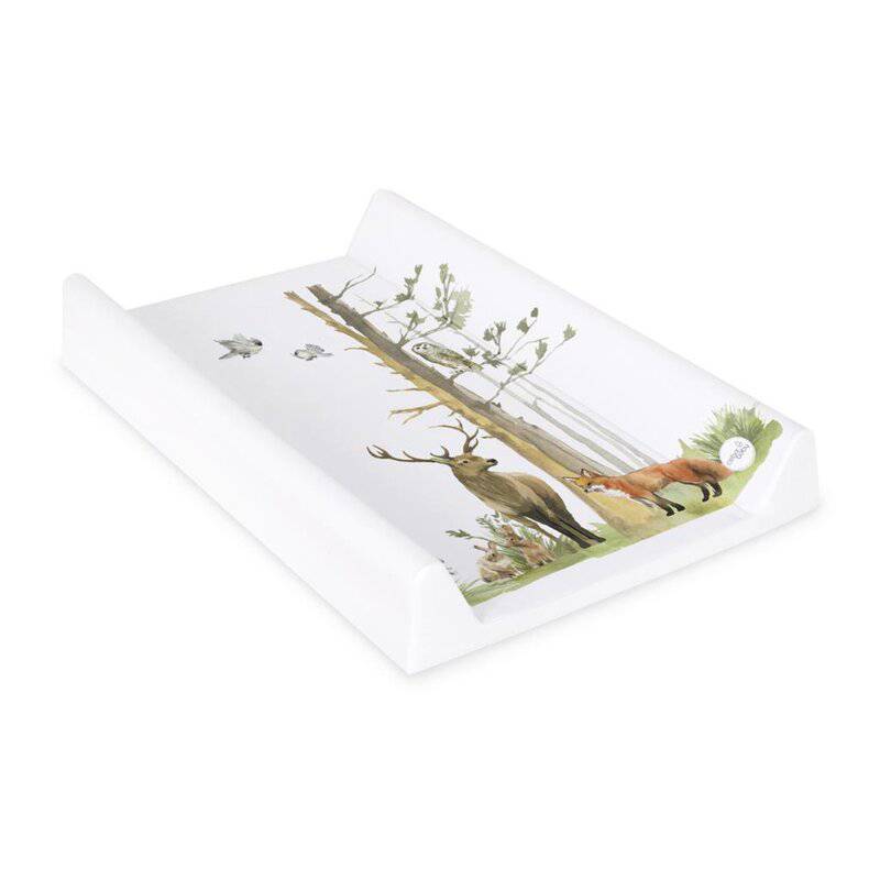 Saltea de infasat, Ceba Baby, Basic, 50x70 cm, Atasabila la patut, Fara BPA, 0 luni+, Woodland - gogobaby.ro