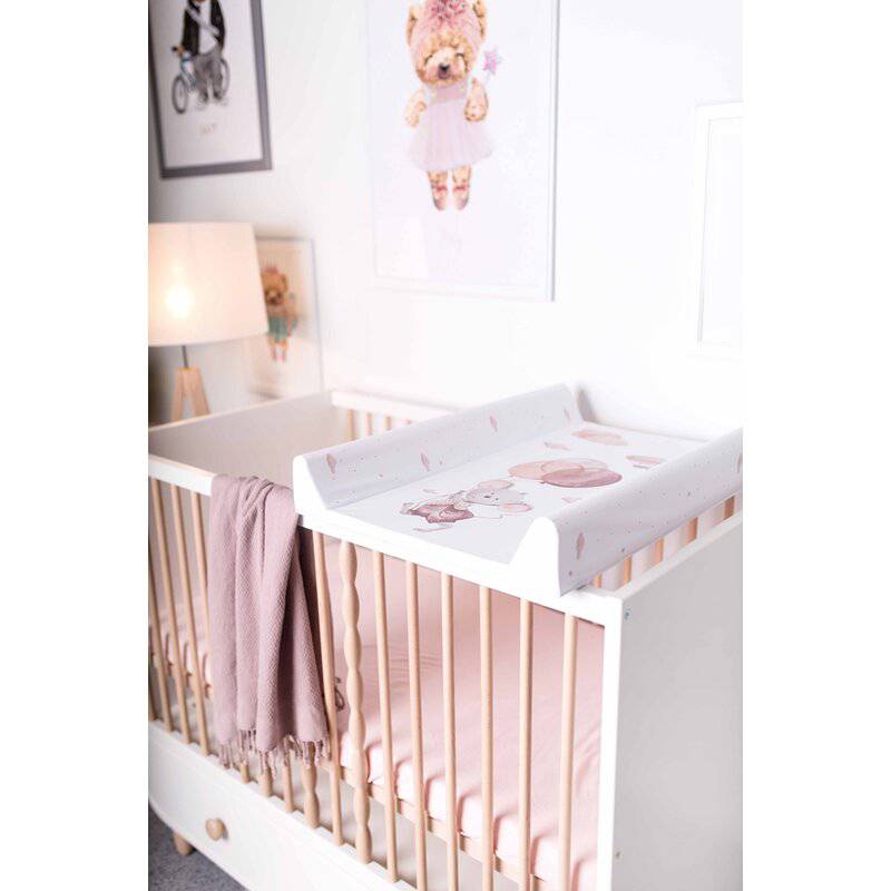 Saltea de infasat, Ceba Baby, Basic, 50x70 cm, Atasabila la patut, Fara BPA, 0 luni+, Mouse - gogobaby.ro