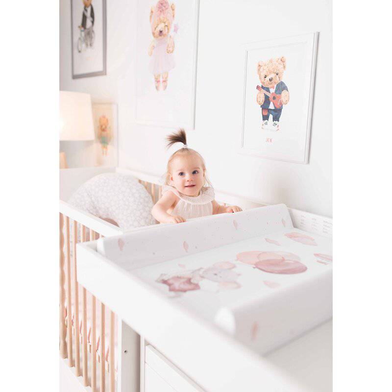 Saltea de infasat, Ceba Baby, Basic, 50x70 cm, Atasabila la patut, Fara BPA, 0 luni+, Mouse - gogobaby.ro