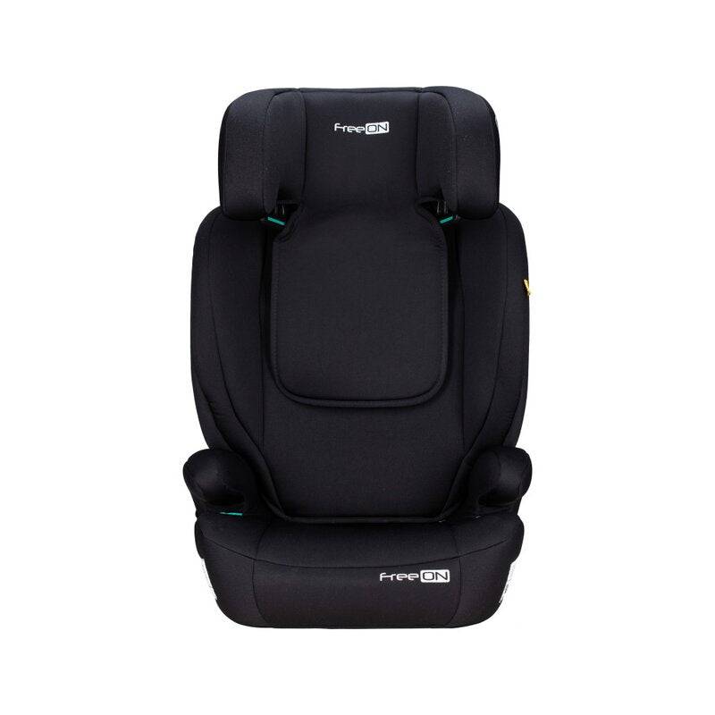 Scaun auto, FreeON, Vega, I-Size, Grupa 2/3, 100-150 cm, 4-12 ani, Cu husa detasabila, Cu cotiere, Cu tetiera reglabila 14 pozitii, Conform cu standardul european de securitate ECE R129, Negru - gogobaby.ro