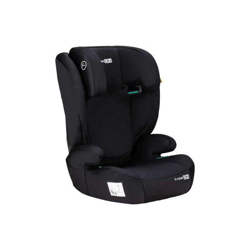 Scaun auto, FreeON, Vega, I-Size, Grupa 2/3, 100-150 cm, 4-12 ani, Cu husa detasabila, Cu cotiere, Cu tetiera reglabila 14 pozitii, Conform cu standardul european de securitate ECE R129, Negru - gogobaby.ro