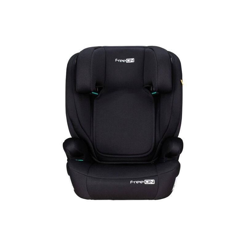 Scaun auto, FreeON, Vega, I-Size, Grupa 2/3, 100-150 cm, 4-12 ani, Cu husa detasabila, Cu cotiere, Cu tetiera reglabila 14 pozitii, Conform cu standardul european de securitate ECE R129, Negru - gogobaby.ro