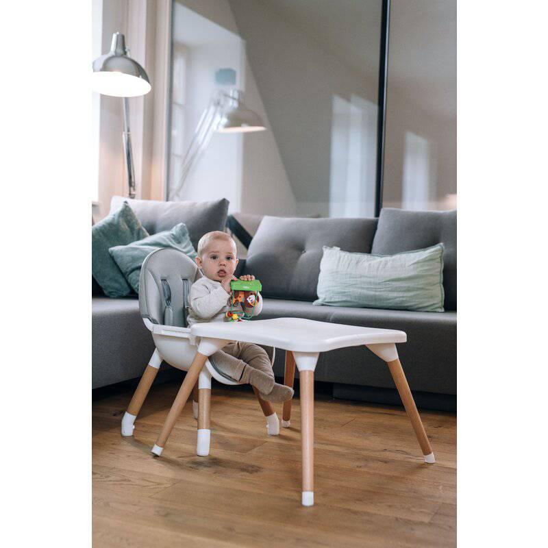 Scaun de masa, FreeON, Eos, 3 in 1, Multifunctional, Cu tavita reglabila si detasabila, Conform cu standardul european de securitate EN 14988:2017+A1:2020, Grey - gogobaby.ro