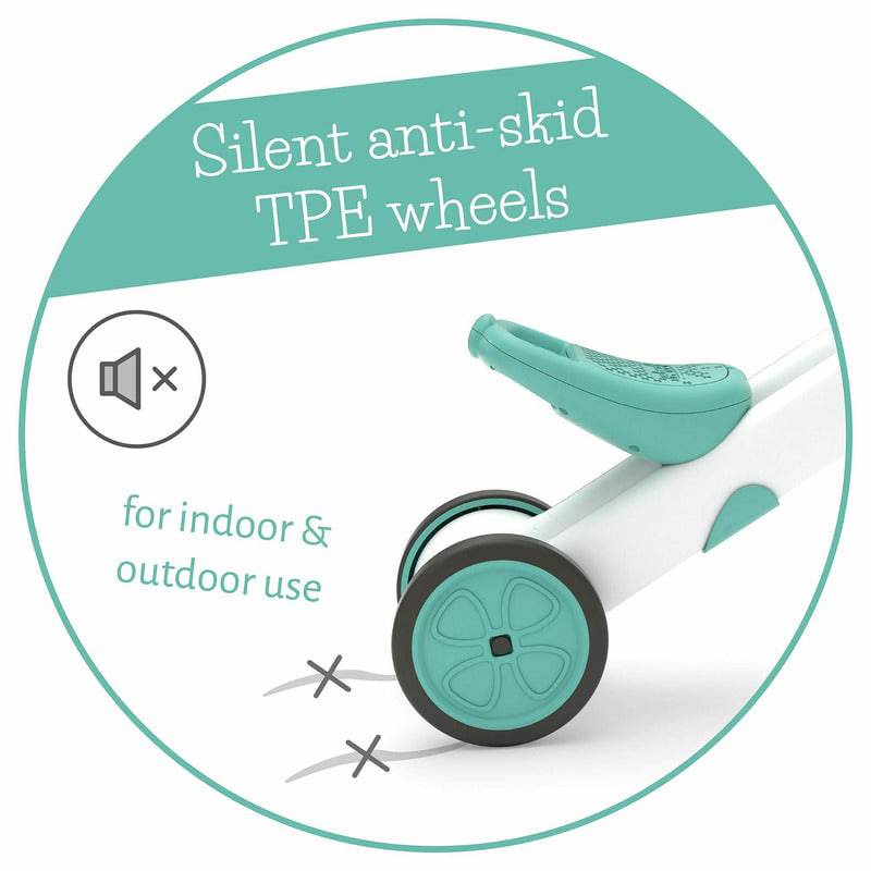 Tricicleta copii, Chillafish, Bunzi Matte, 2 in 1, Transformabila in bicicleta fara pedale, Cu sa reglabila, Cu mic compartiment in sa, 1.9 Kg, Pentru 13 ani, Mint