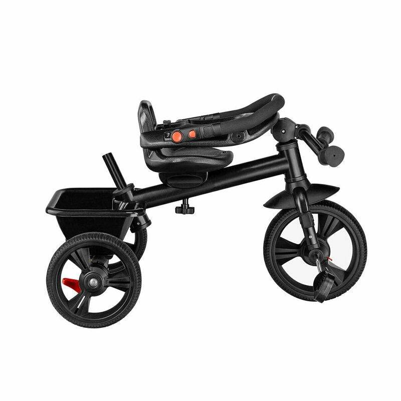 Tricicleta copii, Lionelo, Haari, Ultrapliabila, Multifunctionala, Suport picioare, Control al directiei, Scaun reversibil, Rotire 360 grade, Conform cu standardul european de securitate EN71, Gri - gogobaby.ro