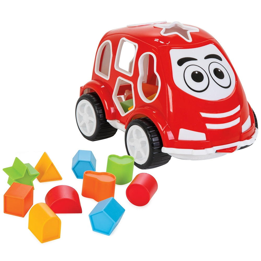 Jucarie cu sortator Pilsan Car red - gogobaby.ro