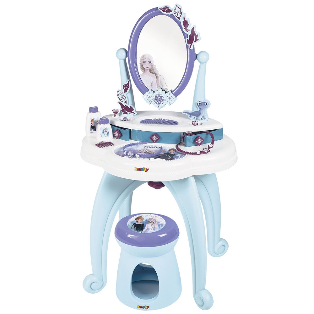 Jucarie Smoby Masuta de machiaj Frozen Hairdresser 2 in 1 - gogobaby.ro