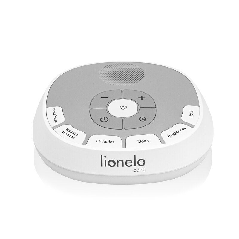 Lampa de veghe, Lionelo, BabyNap, 2 in 1, Wireless, Cu sunete si melodii de leagan, Cu 11 culori si 3 niveluri de luminozitate, Cu functie de redare si inregistrare batai inima, Alb - gogobaby.ro