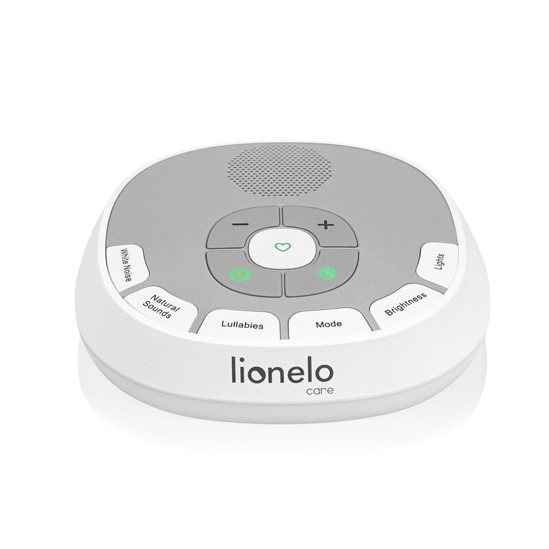 Lampa de veghe, Lionelo, BabyNap, 2 in 1, Wireless, Cu sunete si melodii de leagan, Cu 11 culori si 3 niveluri de luminozitate, Cu functie de redare si inregistrare batai inima, Alb - gogobaby.ro
