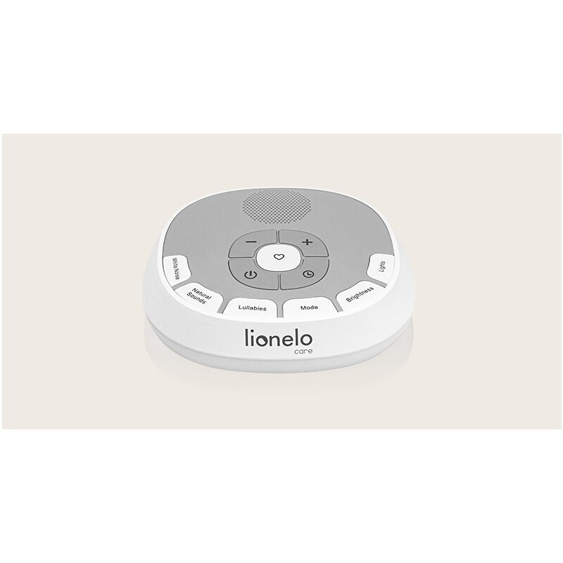 Lampa de veghe, Lionelo, BabyNap, 2 in 1, Wireless, Cu sunete si melodii de leagan, Cu 11 culori si 3 niveluri de luminozitate, Cu functie de redare si inregistrare batai inima, Alb - gogobaby.ro