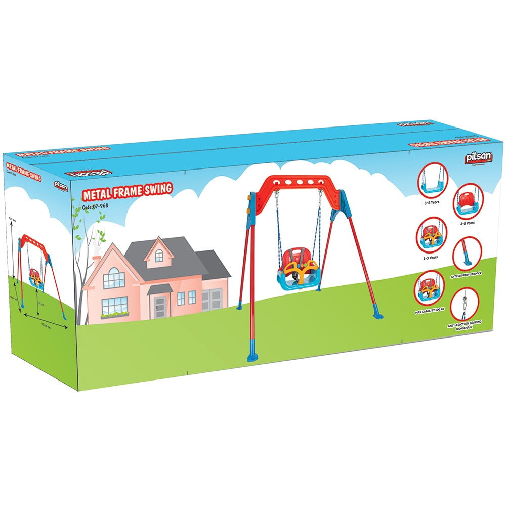 Leagan pentru copii Pilsan Samba A-Frame Swing cu cadru metalic - gogobaby.ro