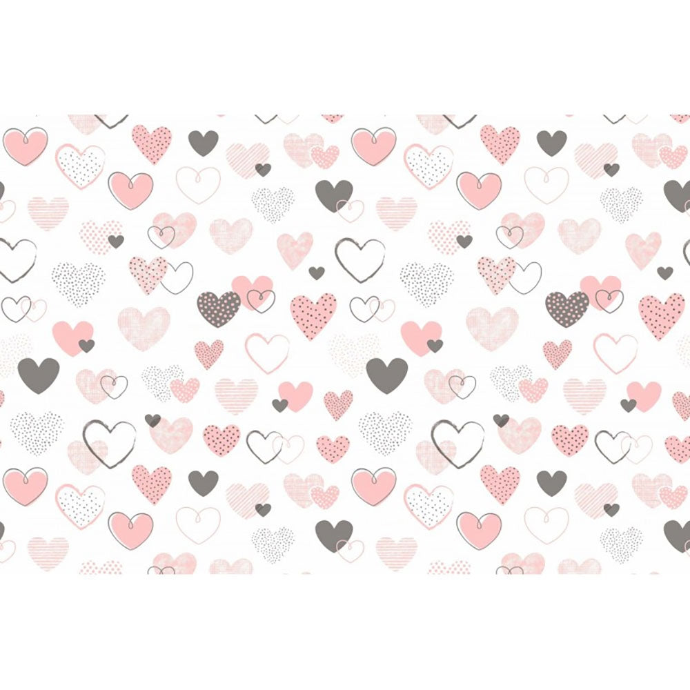 Lenjerie patut Hubners Hearts 4 piese multicolor - gogobaby.ro