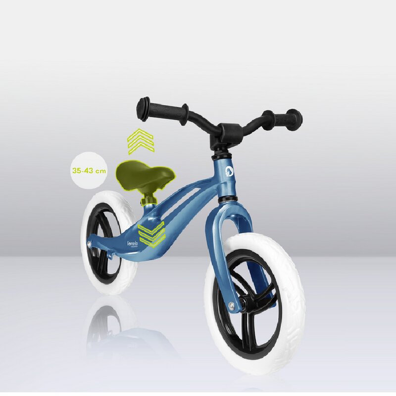 Bicicleta fara pedale, Lionelo, Bart, Usoara, Cu cadru din magneziu, Cu ghidon si sa reglabile, Greutate 3 Kg, 12 inch, Conform cu standardul european de securitate EN71, Sky Blue - gogobaby.ro