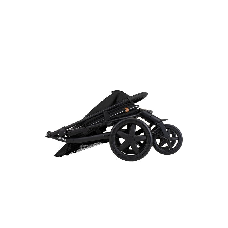 Carucior sport, Lionelo, Annet Plus, De la nastere, Cu accesorii si capotina XXL reglabila, 0 - 22 Kg, Conform cu standardele europene de securitate EN1888-1 si EN1888-2, Negru - gogobaby.ro
