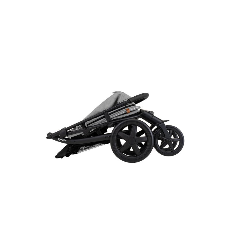 Carucior sport, Lionelo, Annet Plus, De la nastere, Cu accesorii si capotina XXL reglabila, 0 - 22 Kg, Conform cu standardele europene de securitate EN1888-1 si EN1888-2, Gri - gogobaby.ro