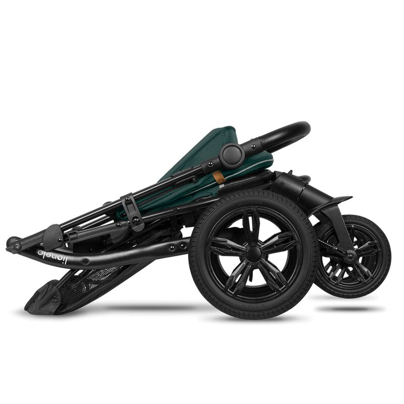 Carucior sport, Lionelo, Annet Tour, De la nastere, Cu capotina impermeabila, Cu filtru UPF 50+, Cu maner reglabil, Plasa de tantari, Suport biberon, Saculet pentru picioare, Pana la 22 kg, Cu certificare TUV, Verde - gogobaby.ro