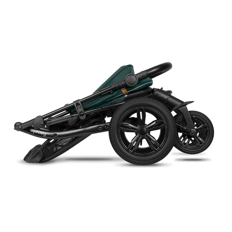 Carucior sport, Lionelo, Annet Tour, De la nastere, Cu capotina impermeabila, Cu filtru UPF 50+, Cu maner reglabil, Plasa de tantari, Suport biberon, Saculet pentru picioare, Pana la 22 kg, Cu certificare TUV, Verde - gogobaby.ro