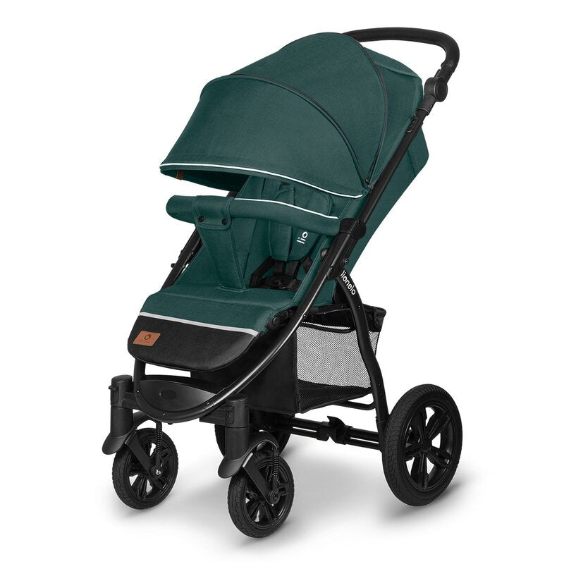 Carucior sport, Lionelo, Annet Tour, De la nastere, Cu capotina impermeabila, Cu filtru UPF 50+, Cu maner reglabil, Plasa de tantari, Suport biberon, Saculet pentru picioare, Pana la 22 kg, Cu certificare TUV, Verde - gogobaby.ro