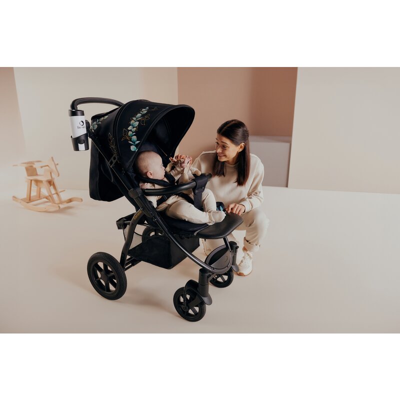 Carucior sport, Lionelo, Annet Tour Golden Moments, Editie Limitata, 0 luni+, Capotina impermeabila UPF 50+, Maner reglabil, Plasa de tantari, Suport biberon, Saculet pentru picioare, Pana la 22 kg, Certificare TUV, Negru - gogobaby.ro