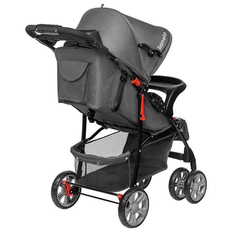 Carucior sport, Lionelo, Emma Plus, Cu tavita, 2 Suporturi pentru pahar, Geanta accesorii, Conform cu standardul european de securitate EN1888-1, Pink Scandi - gogobaby.ro