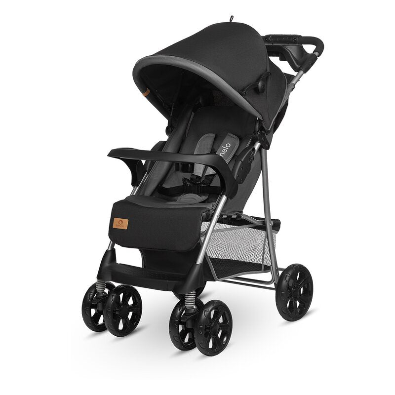 Carucior sport, Lionelo, Emma Plus, Cu tavita, 2 Suporturi pentru pahar, Geanta accesorii, Conform cu standardul european de securitate EN1888-1, Stone - gogobaby.ro