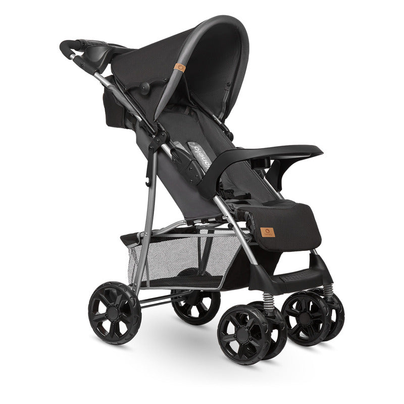 Carucior sport, Lionelo, Emma Plus, Cu tavita, 2 Suporturi pentru pahar, Geanta accesorii, Conform cu standardul european de securitate EN1888-1, Stone - gogobaby.ro