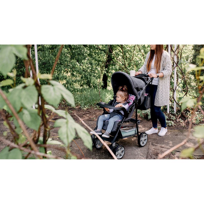 Carucior sport, Lionelo, Emma Plus, Cu tavita, 2 Suporturi pentru pahar, Geanta accesorii, Conform cu standardul european de securitate EN1888-1, Stone - gogobaby.ro