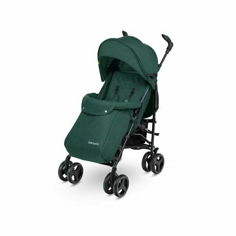 Lionelo - Carucior sport Irma, Cu husa de picioare, Cu plasa de tantari, Conform cu standardul european de securitate EN1888-1, Verde Inchis, Resigilat - gogobaby.ro