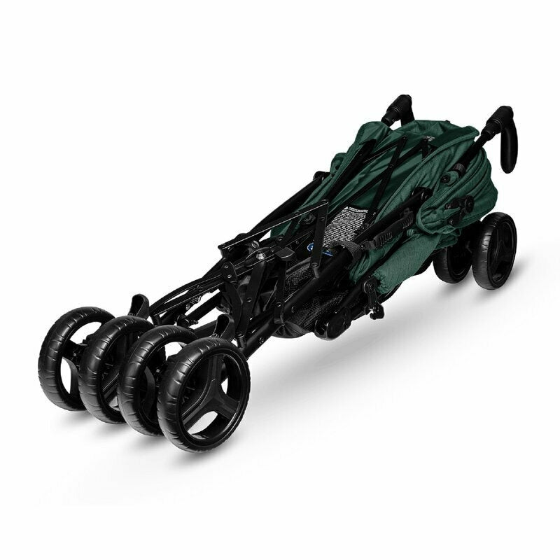 Lionelo - Carucior sport Irma, Cu husa de picioare, Cu plasa de tantari, Conform cu standardul european de securitate EN1888-1, Verde Inchis, Resigilat - gogobaby.ro