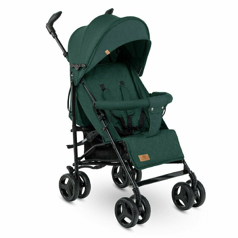 Lionelo - Carucior sport Irma, Cu husa de picioare, Cu plasa de tantari, Conform cu standardul european de securitate EN1888-1, Verde Inchis, Resigilat - gogobaby.ro