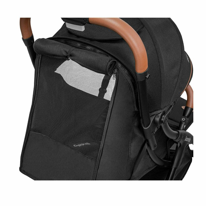 Carucior sport, Lionelo, Julie One, De la nastere, Greutate redusa, Cu accesorii, Cadru din aluminiu, 0-22 kg, Pliere compacta pentru avion, Conform cu standardele europene de securitate EN1888-1 si EN1888-2, Negru
