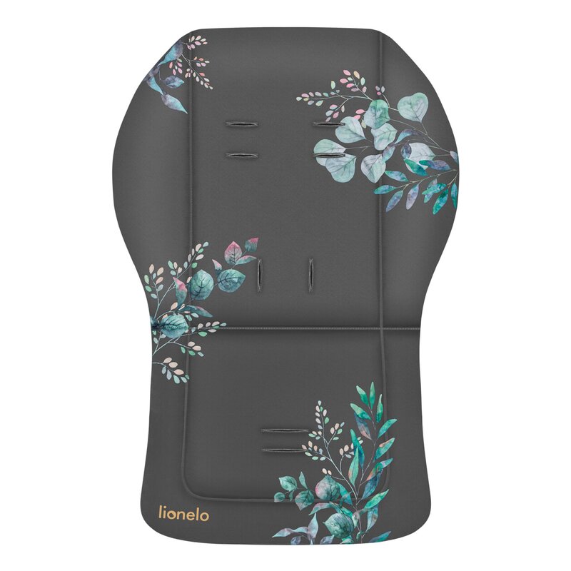 Insertie carucior, Lionelo, Golden Moments, Editie limitata, Universala, Cu orificii pentru centurile de siguranta, Cu fata dubla, Din material hidrofob, 48x72x1 cm, Gri - gogobaby.ro
