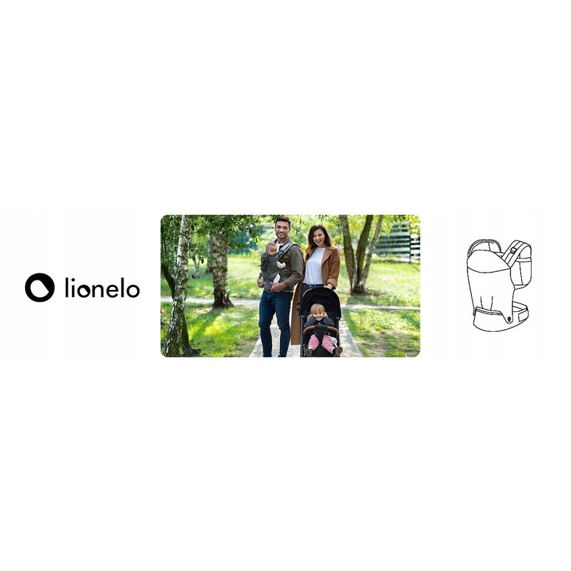 Marsupiu bebe, Lionelo, Margareet, Cu 3 pozitii de transport, Pana la 20 Kg, Cu gluga, Aprobat de Institutul International de Displazie de Sold, Conform cu standardul european de securitate CEN TR 16512, Q Essence - gogobaby.ro
