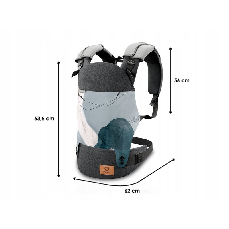 Marsupiu bebe, Lionelo, Margareet, Cu 3 pozitii de transport, Pana la 20 Kg, Cu gluga, Aprobat de Institutul International de Displazie de Sold, Conform cu standardul european de securitate CEN TR 16512, Q Essence - gogobaby.ro