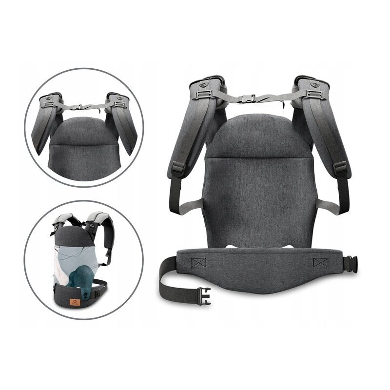 Marsupiu bebe, Lionelo, Margareet, Cu 3 pozitii de transport, Pana la 20 Kg, Cu gluga, Aprobat de Institutul International de Displazie de Sold, Conform cu standardul european de securitate CEN TR 16512, Q Essence - gogobaby.ro