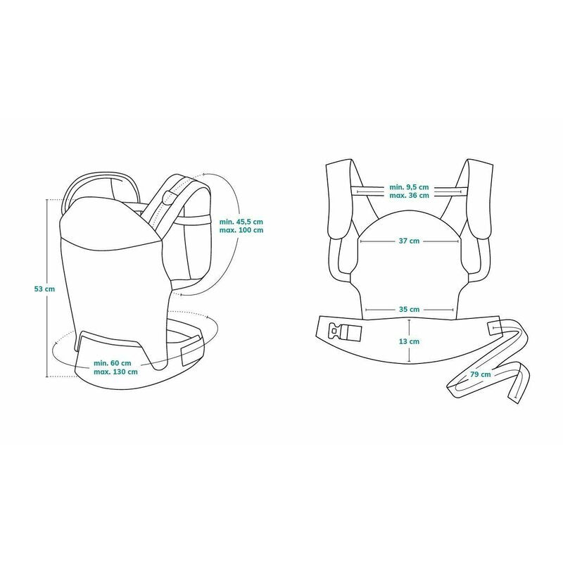 Marsupiu bebe, Lionelo, Margareet, Cu 3 pozitii de transport, Cu gluga, Pana la 20 Kg, Aprobat de Institutul International de Displazie de Sold, Conform cu standardul european de securitate CEN TR 16512, Wave - gogobaby.ro