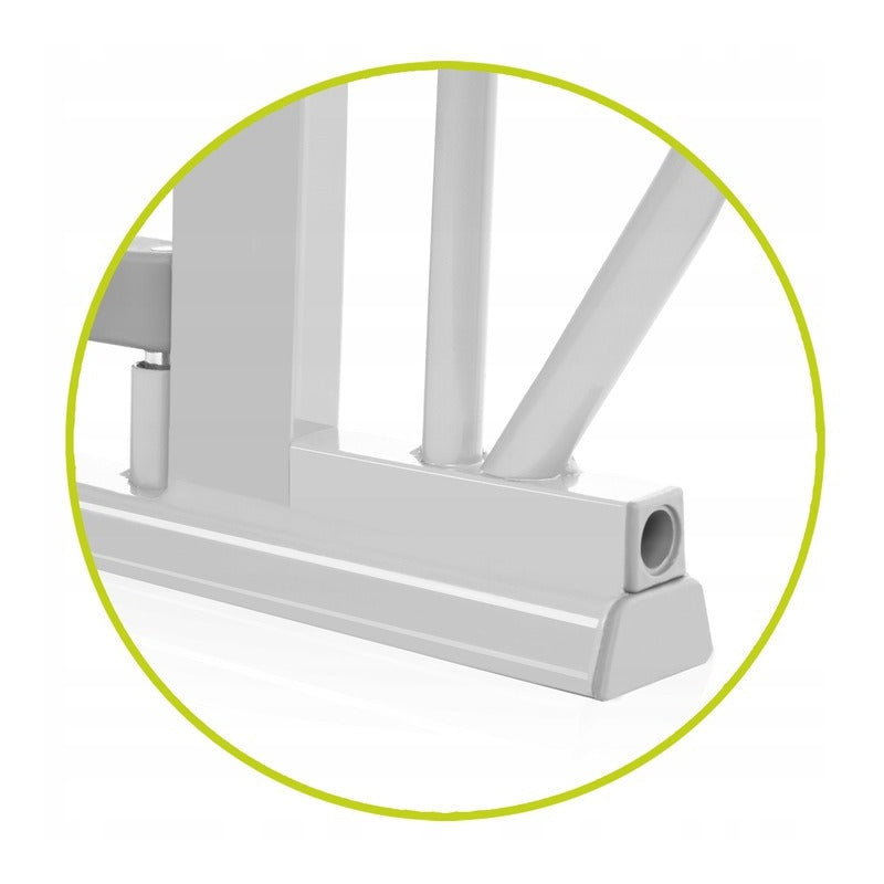 Poarta de siguranta, Lionelo, Truus Slim Led, Cu suruburi, Cu lumina Led cu senzor, 105 cm, Conform cu standardul european de securitate EN1930, Gri