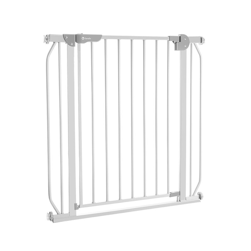 Poarta de siguranta, Lionelo, Truus Slim, Prin presiune, 105 cm, Conform cu standardul european de securitate EN1930, Gri - gogobaby.ro