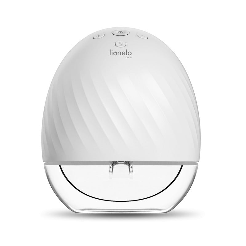 Pompa de san, Lionelo, Fidi, Portabila, Cu accesorii, Hands-free, 5 functii de masaj, Autonomie pana la 24 h, 50 db, Capacitate 150 ml, Alb - gogobaby.ro