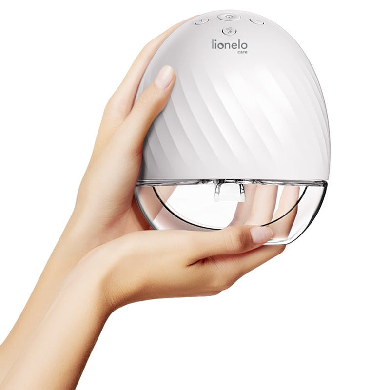 Pompa de san, Lionelo, Fidi, Portabila, Cu accesorii, Hands-free, 5 functii de masaj, Autonomie pana la 24 h, 50 db, Capacitate 150 ml, Alb - gogobaby.ro