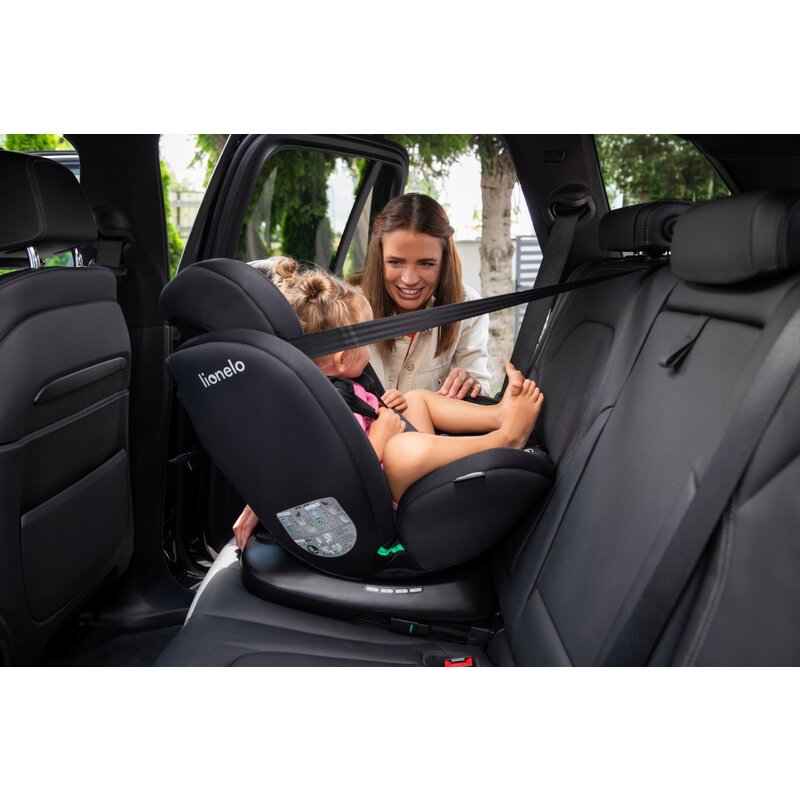 Scaun auto, Lionelo, Bastiaan i-Size, 4 in 1, Protectie laterala, Cu spatar inclinabil in 4 pozitii, Cu tetiera reglabila in 7 pozitii, Rotire 360 grade, Top Tether, 0-36 Kg, 40-150 cm, Cu Isofix, Conform cu ECE R129/03, Roz - gogobaby.ro