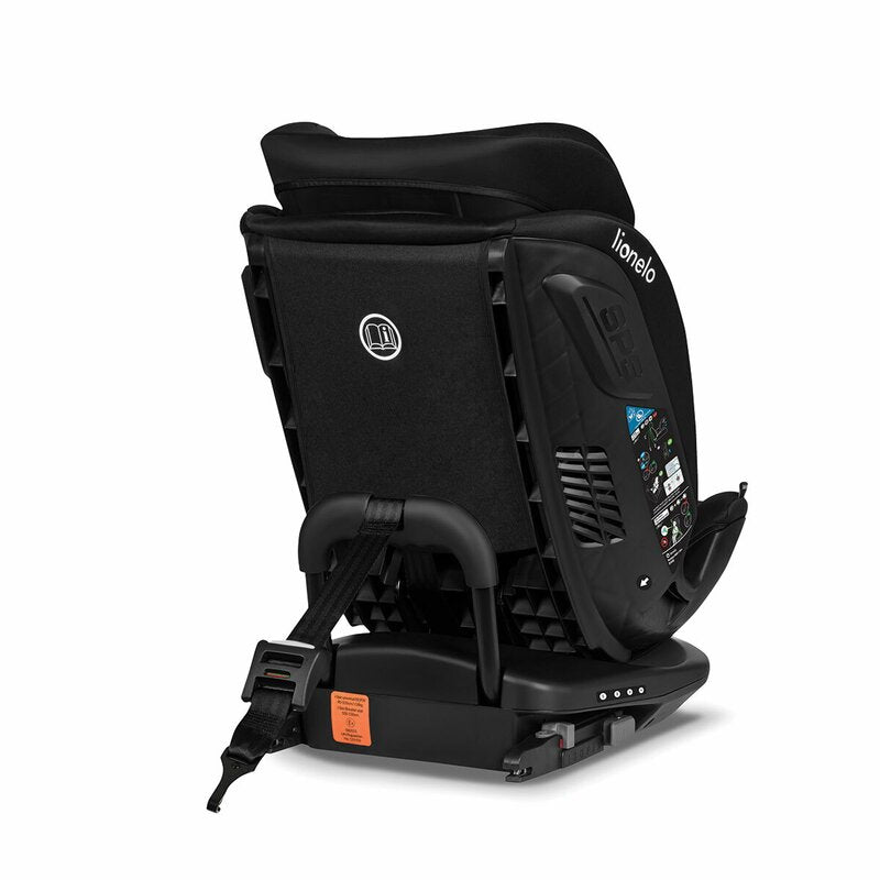Scaun auto, Lionelo, Bastiaan RWF i-Size, Pozitie de somn, Protectie laterala, Rotire 360 grade, 0-36 Kg, Cu Isofix si Centura Top Tether, Conform cu standardul european de securitate ECE R129, Negru - gogobaby.ro