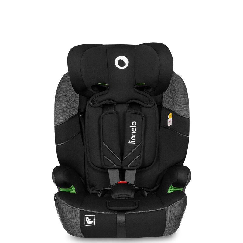 Scaun auto, Lionelo, Levi One i-Size, Universal, Instalare FWF, Cu tetiera reglabila in 10 pozitii, Cu spatar detasabil, 76-150 cm, Conform cu R129, Gri - gogobaby.ro